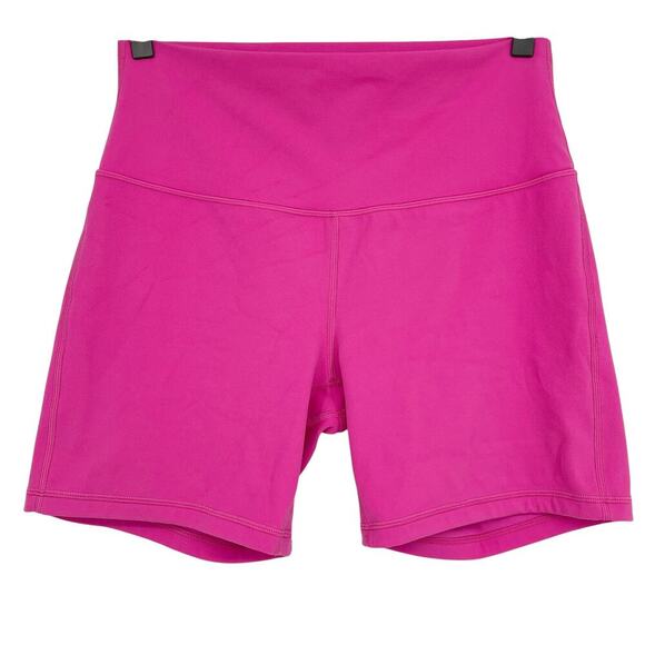 Lululemon Align High-Rise Short 6″ Nulu Hot Pink Size 10 Sonic Pink - Picture 3 of 10